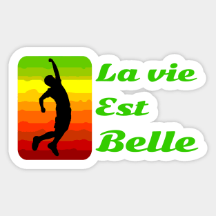 La vie est belle! Sticker